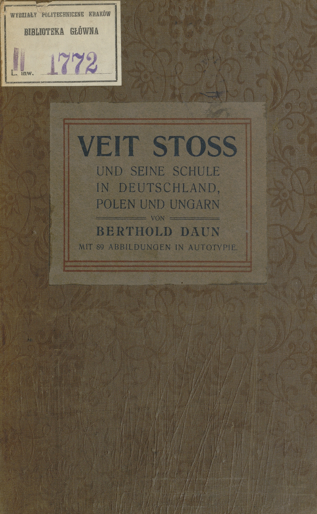 Veit Stoss und seine schule in Deutschland, Polen, Ungarn