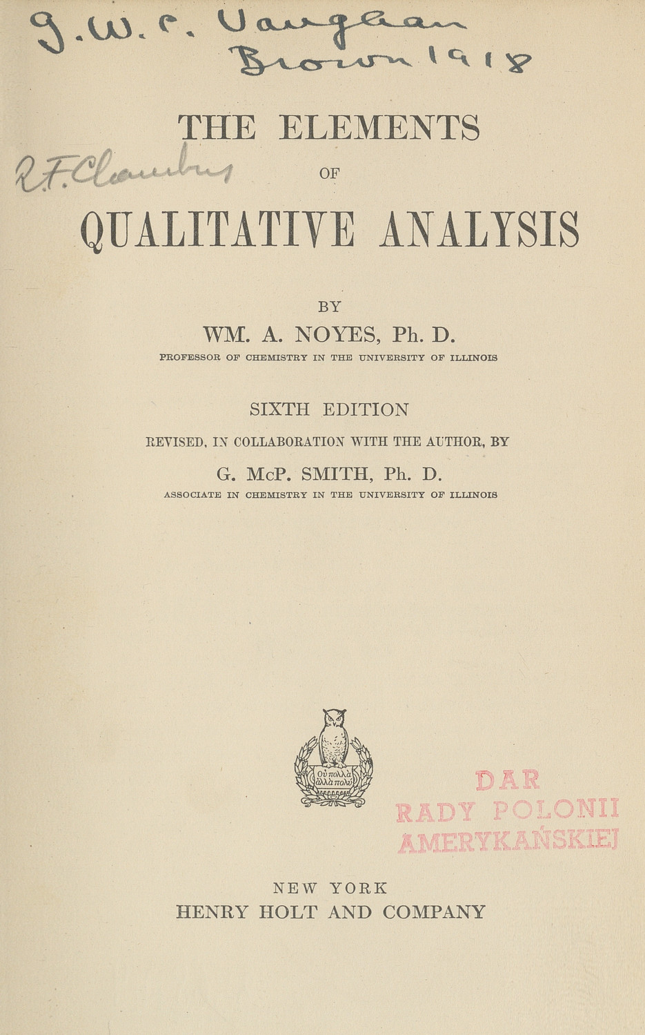 The elements of qualitative analysis
