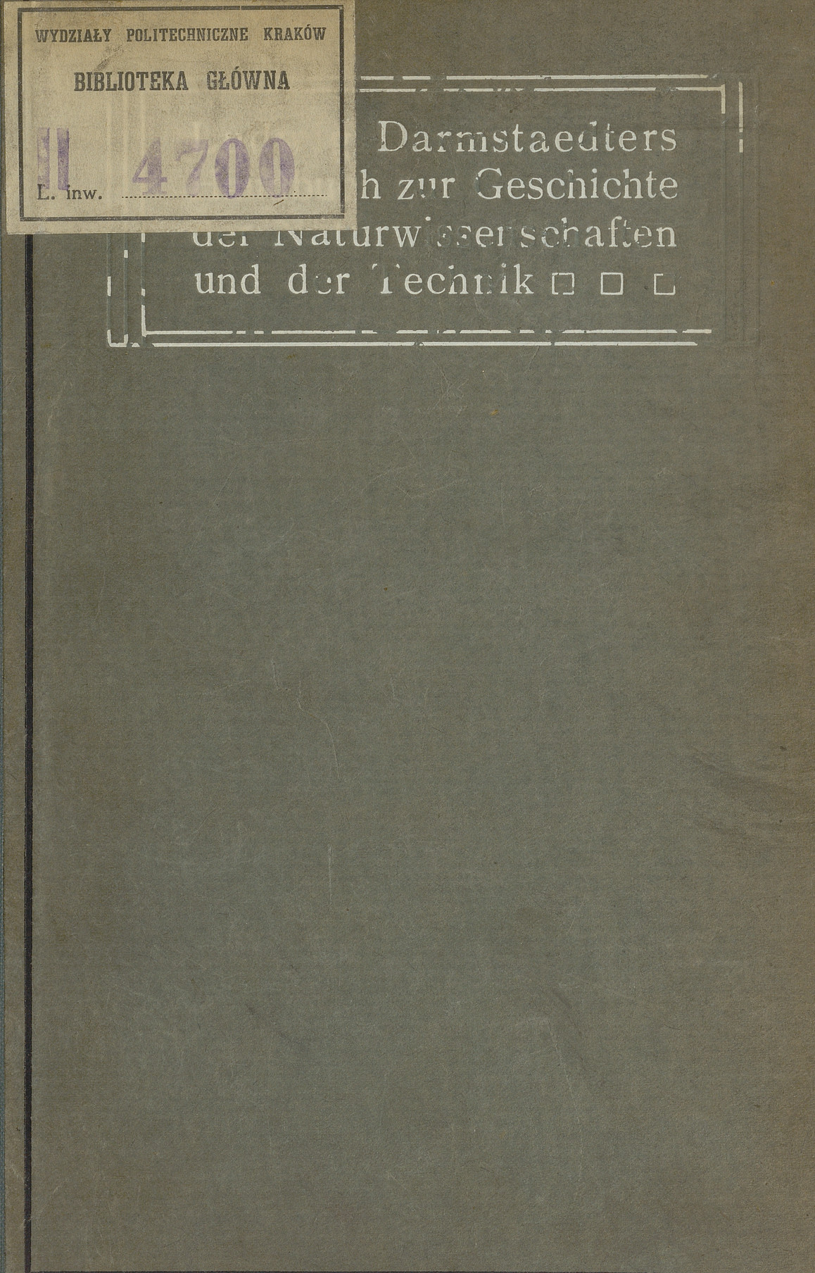 Ludwig Darmstaedters Handbuch zur Geschichte der Naturwissenschaften und der Technik : in chronologischer Darstellung
