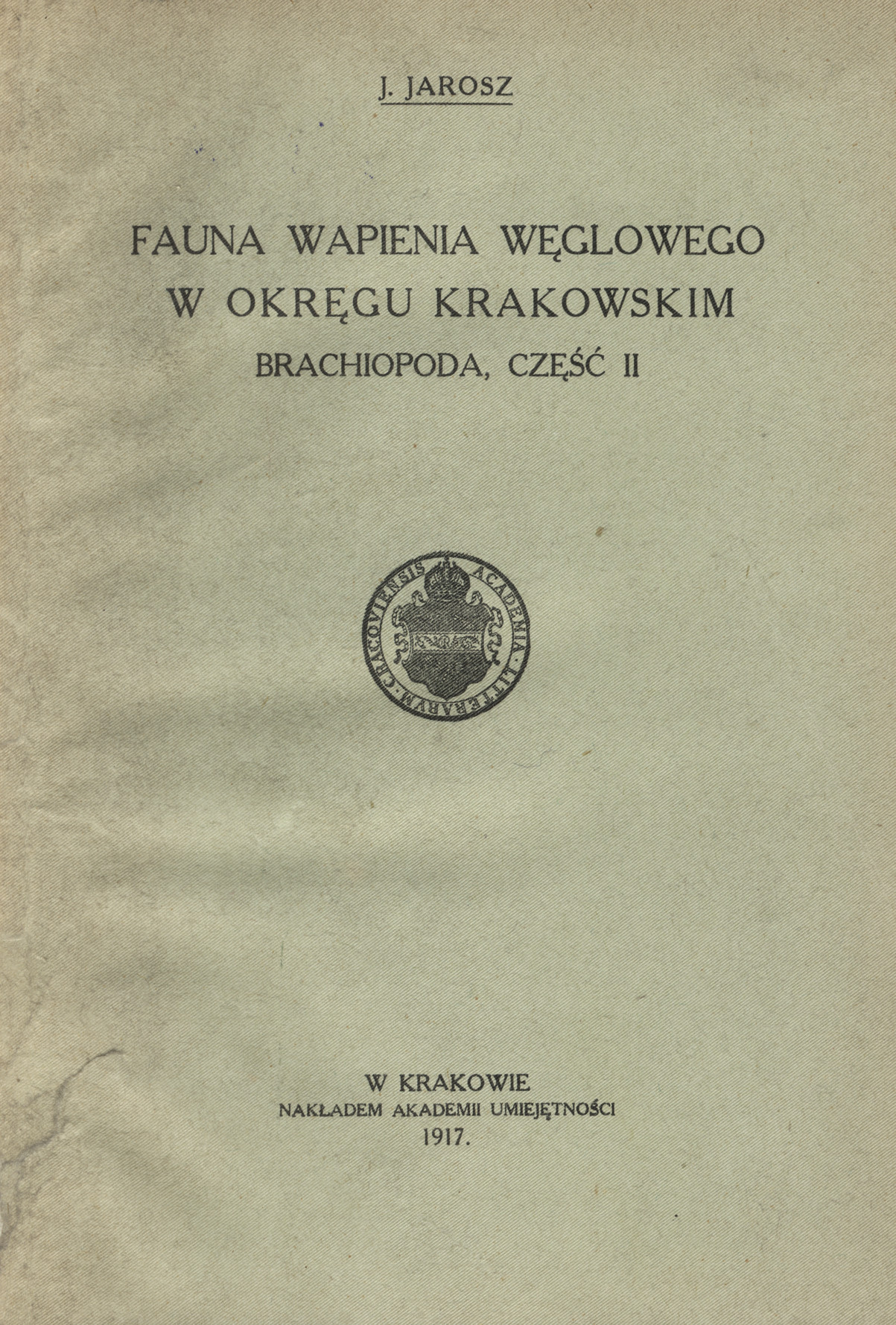 Fauna wapienia węglowego w okręgu krakowskim. Cz. 2, Brachiopoda