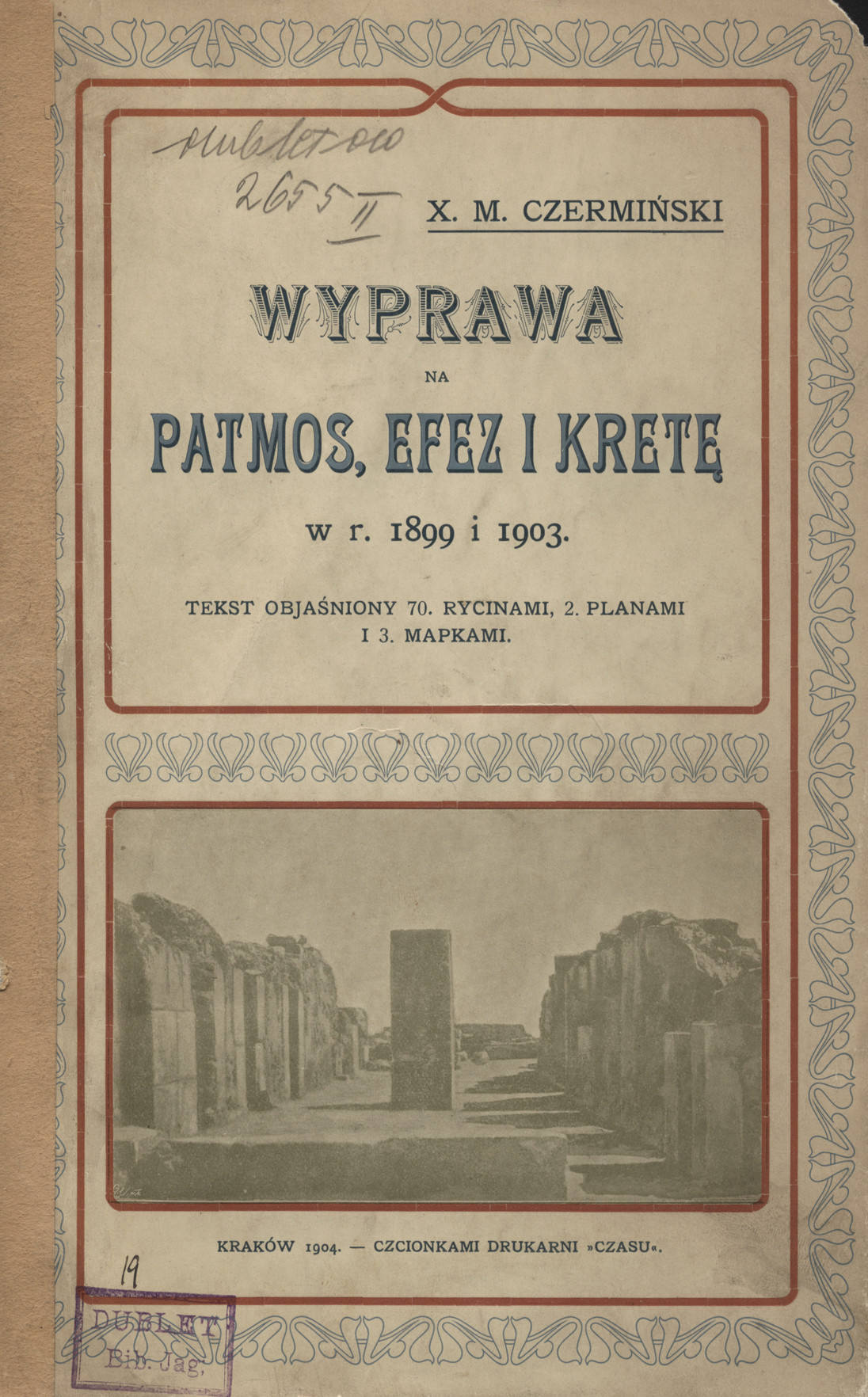 Wyprawa na Patmos, Efez i Kretę w r. 1899 i 1903