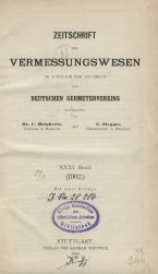 Zeitschrift für Vermessungswesen 1902