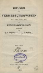 Zeitschrift für Vermessungswesen 1900