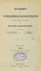 Zeitschrift für Vermessungswesen 1898