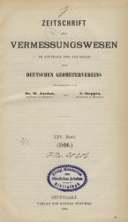 Zeitschrift für Vermessungswesen 1896