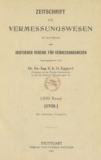 Zeitschrift für Vermessungswesen 1938