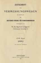 Zeitschrift für Vermessungswesen 1939