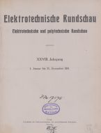 Elektrotechnische Rundschau 1911