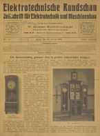 Elektrotechnische Rundschau 1918