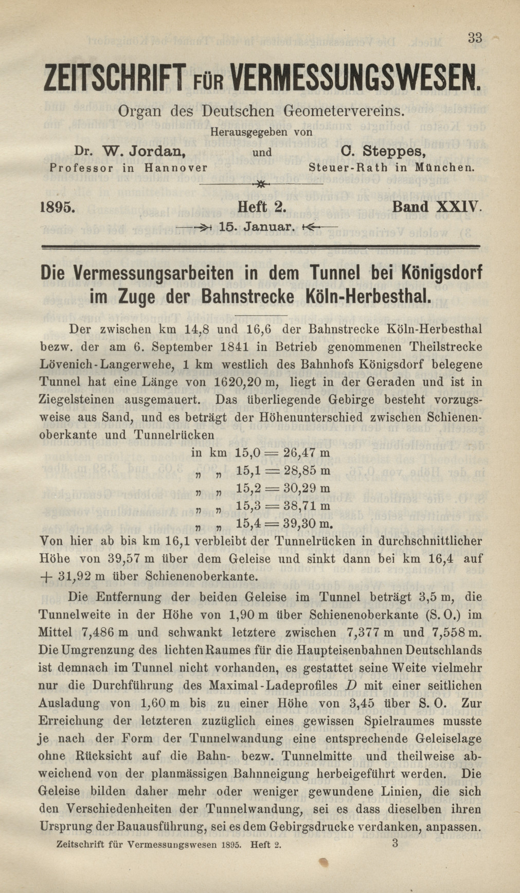 Zeitschrift für Vermessungswesen, Heft 2, Band XXIV
