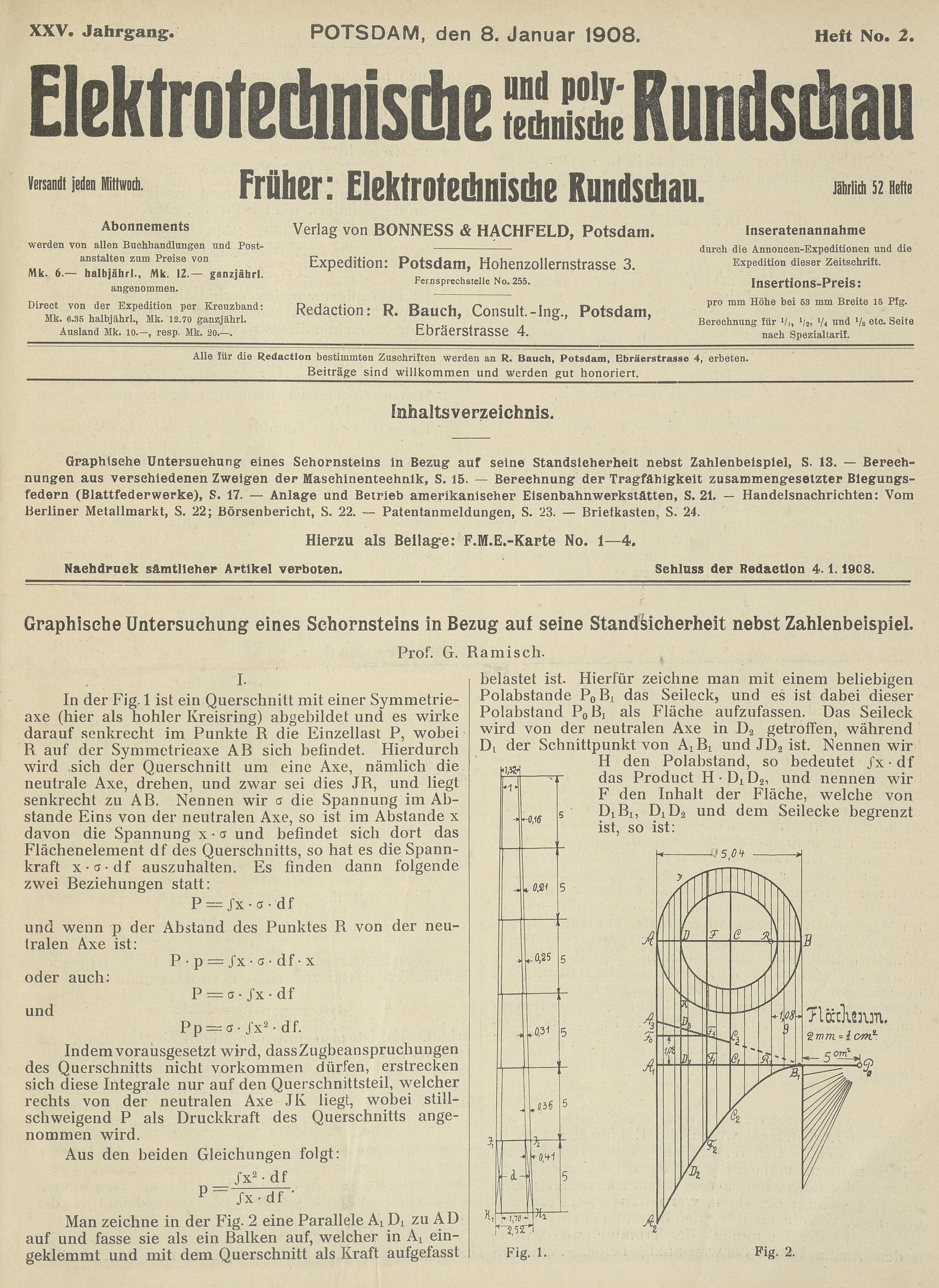 Elektrotechnische und polytechnische Rundschau, XXV. Jahrgang, Heft No. 2