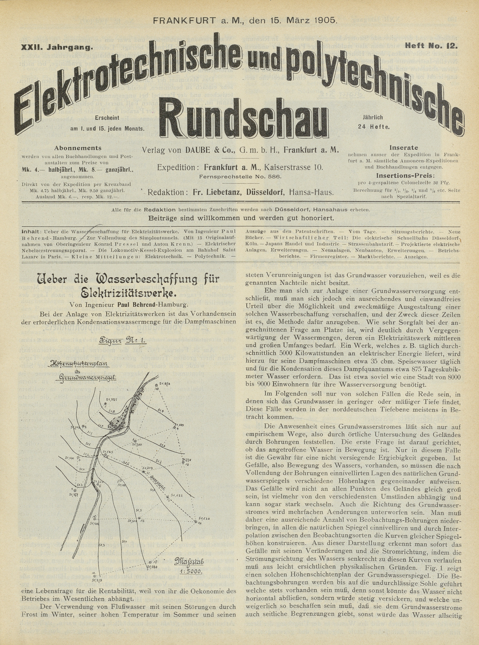 Elektrotechnische und polytechnische Rundschau, XXII. Jahrgang, Heft No. 12
