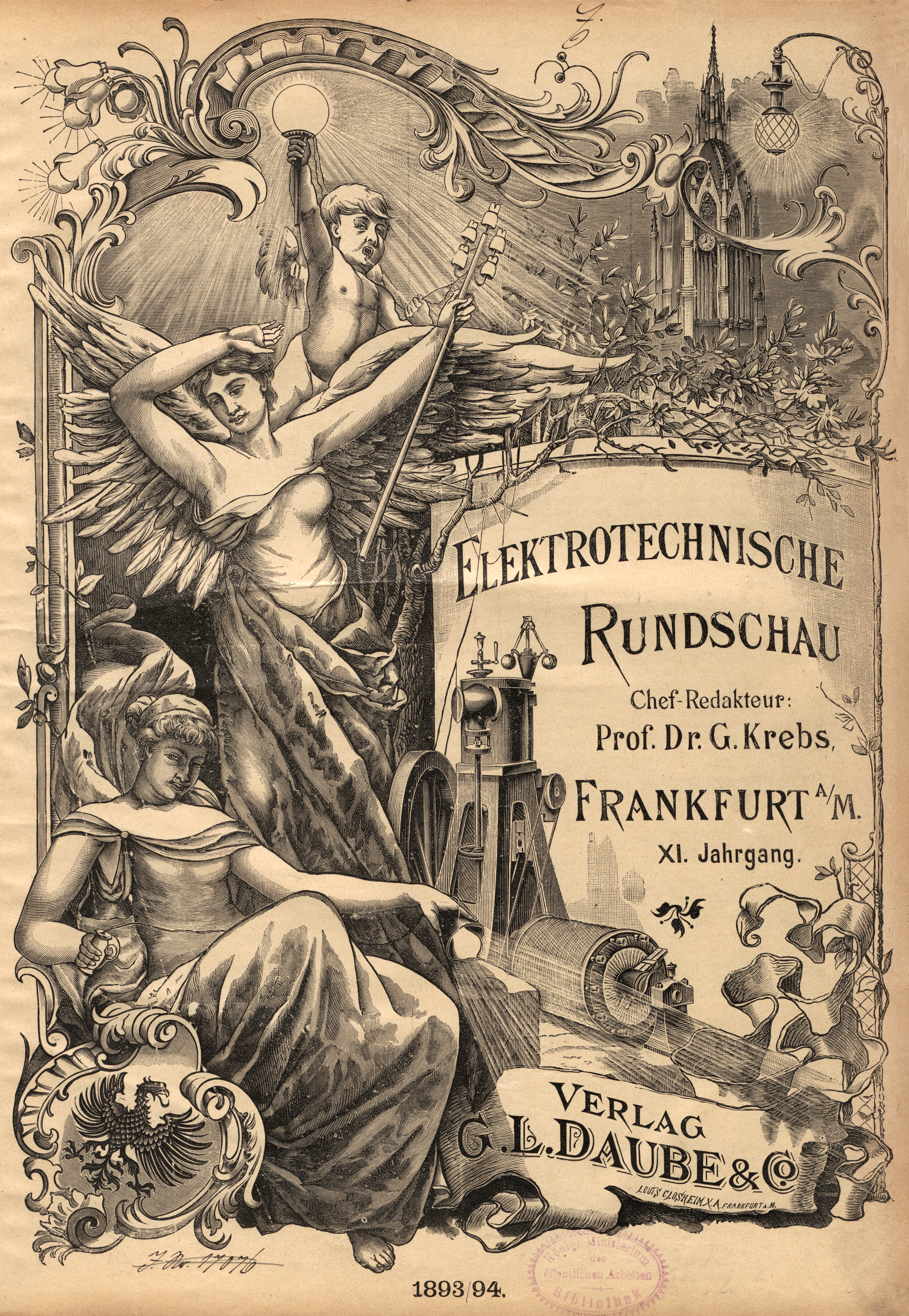 Elektrotechnische Rundschau : Zeitschrift für die Leistungen und Fortschritte auf dem Gebiete der angewandten Elektrizitätslehre,1893/94, Index