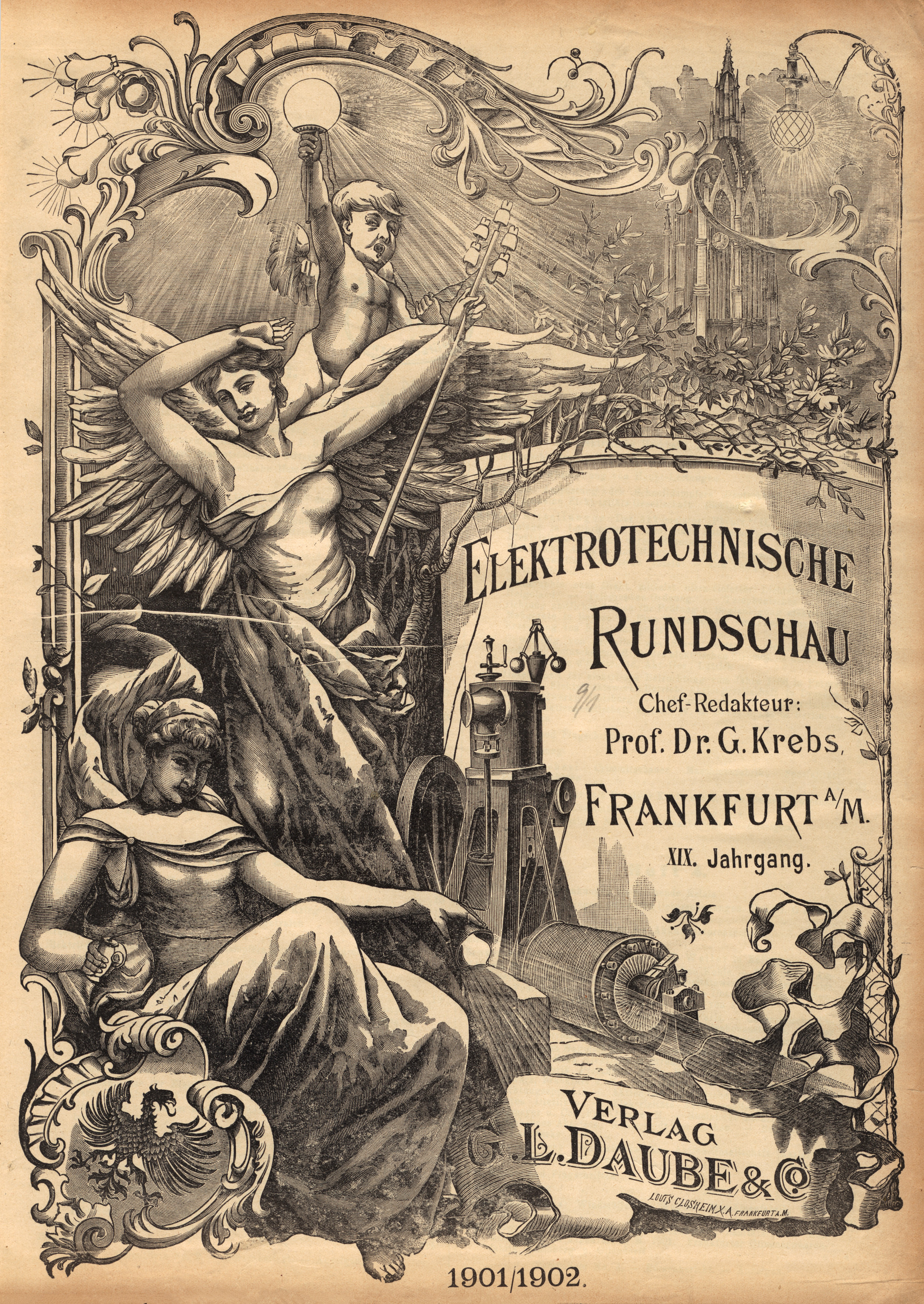 Elektrotechnische Rundschau : Zeitschrift für die Leistungen und Fortschritte auf dem Gebiete der angewandten Elektrizitätslehre,1901/1902, Index
