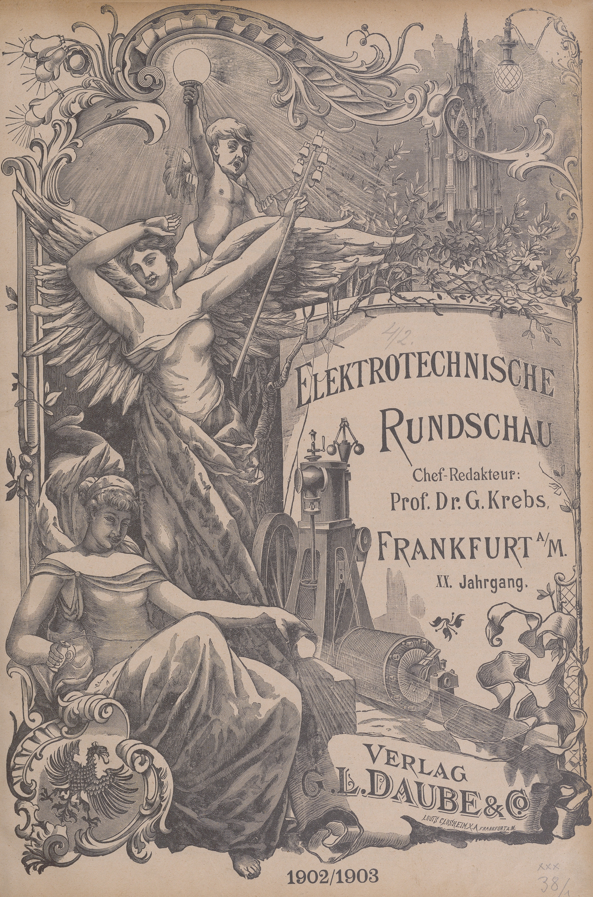 Elektrotechnische Rundschau : Zeitschrift für die Leistungen und Fortschritte auf dem Gebiete der angewandten Elektrizitätslehre, 1902/1903, Index