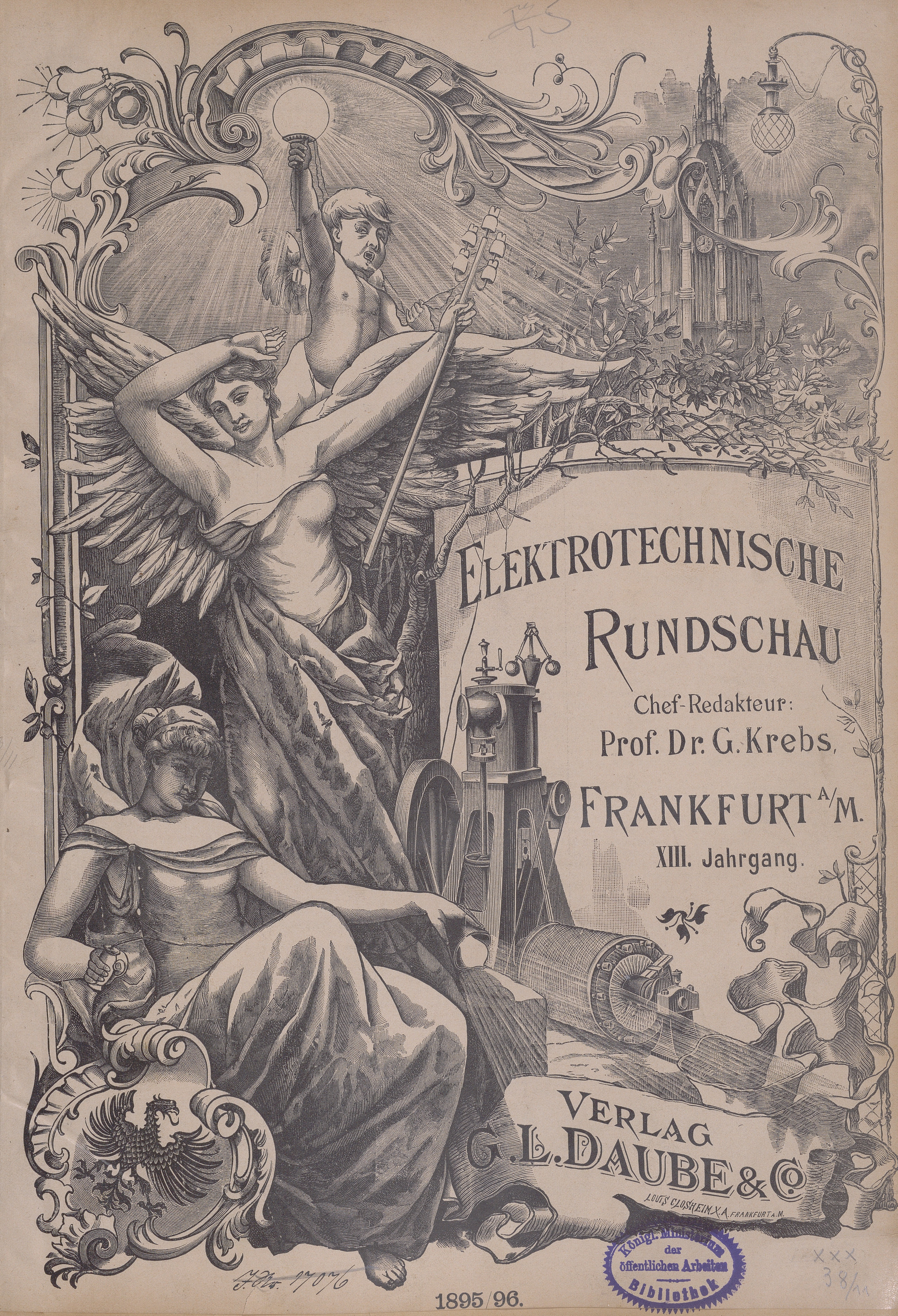 Elektrotechnische Rundschau : Zeitschrift für die Leistungen und Fortschritte auf dem Gebiete der angewandten Elektrizitätslehre, 1895/1896, Index