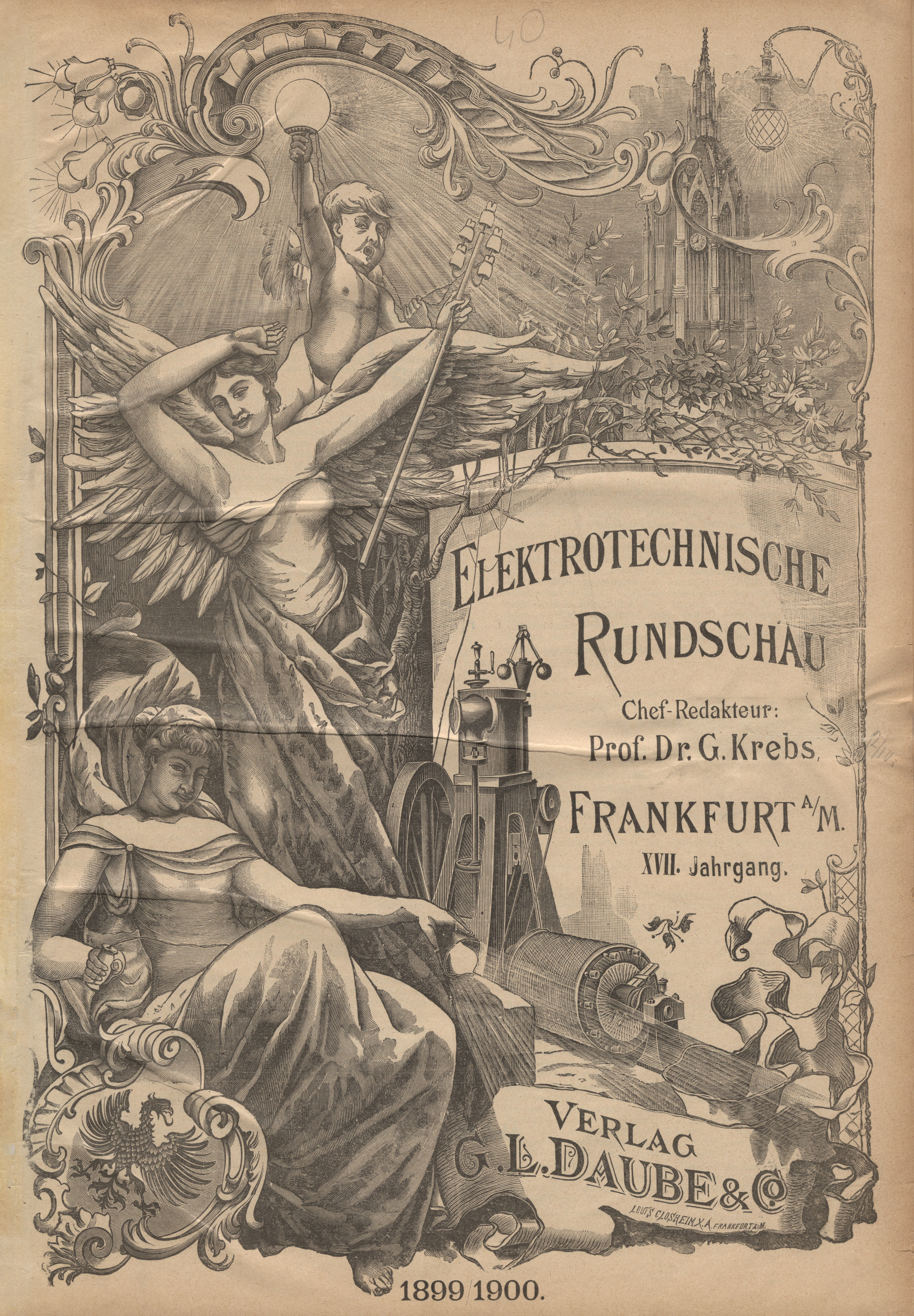 Elektrotechnische Rundschau : Zeitschrift für die Leistungen und Fortschritte auf dem Gebiete der angewandten Elektrizitätslehre, 1899/1900, Index