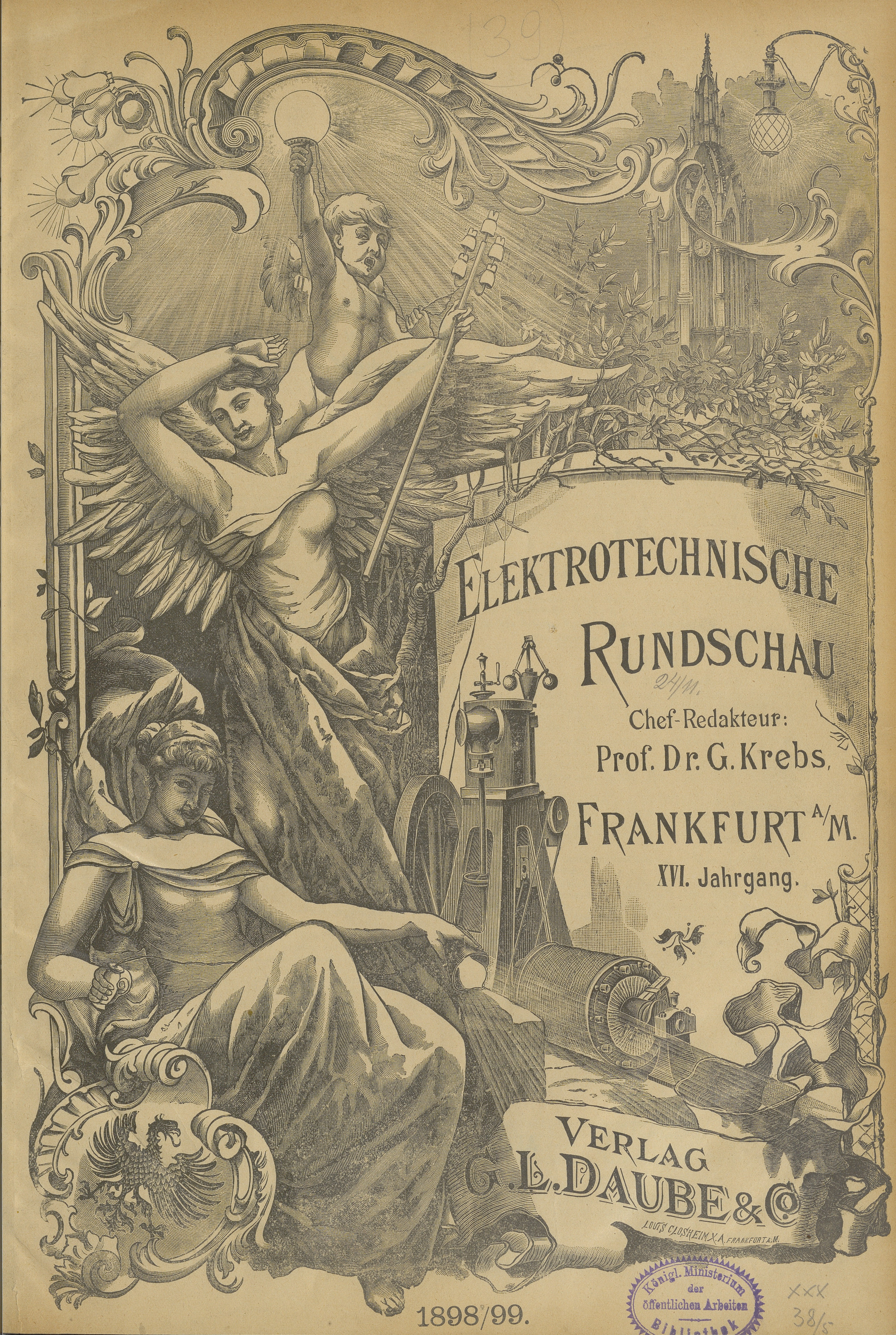 Elektrotechnische Rundschau :  Zeitschrift für die Leistungen und Fortschritte auf dem Gebiete der angewandten Elektrizitätslehre, 1898/1899, Index