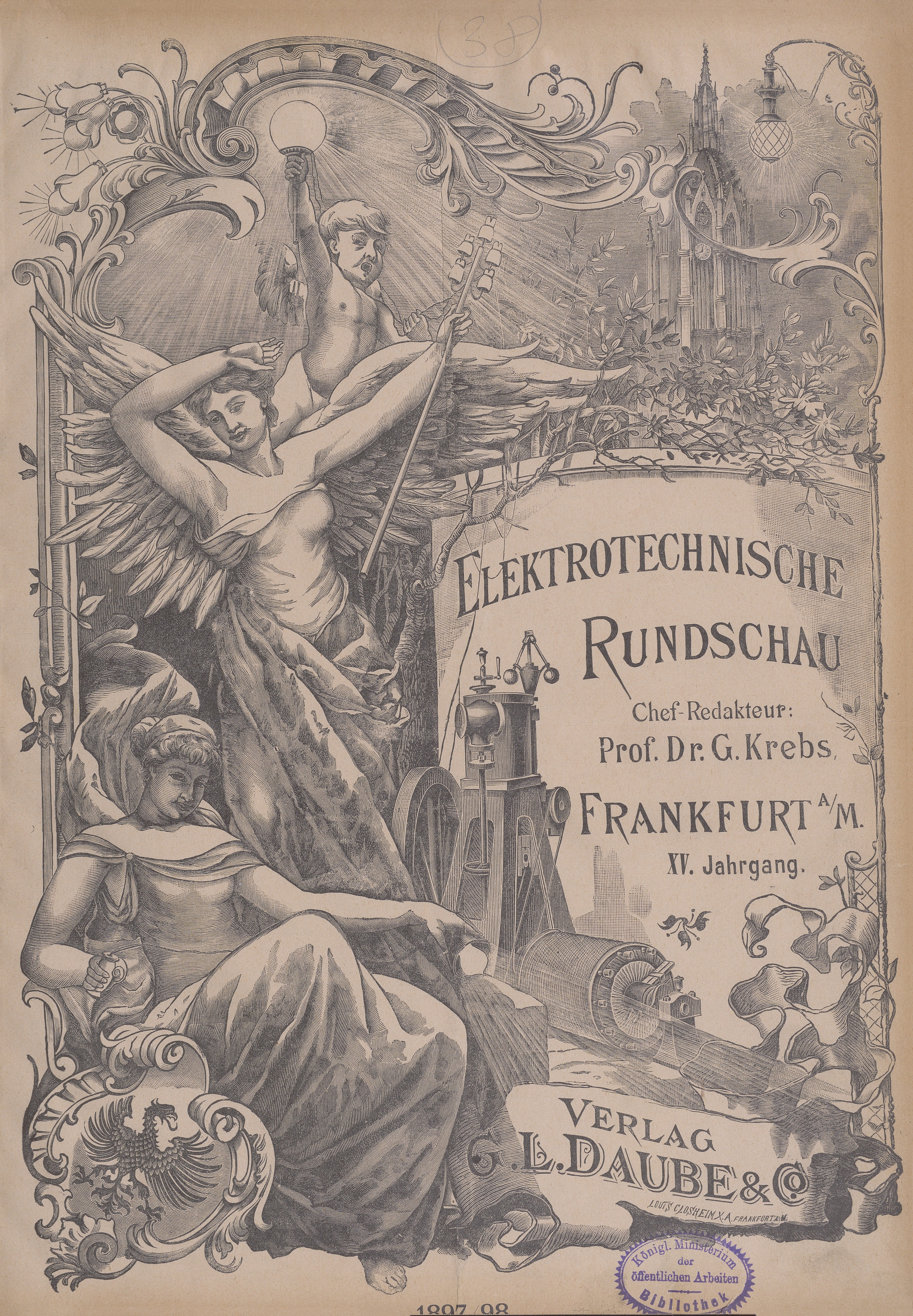 Elektrotechnische Rundschau : Zeitschrift für die Leistungen und Fortschritte auf dem Gebiete der angewandten Elektrizitätslehre, 1897/98, Index
