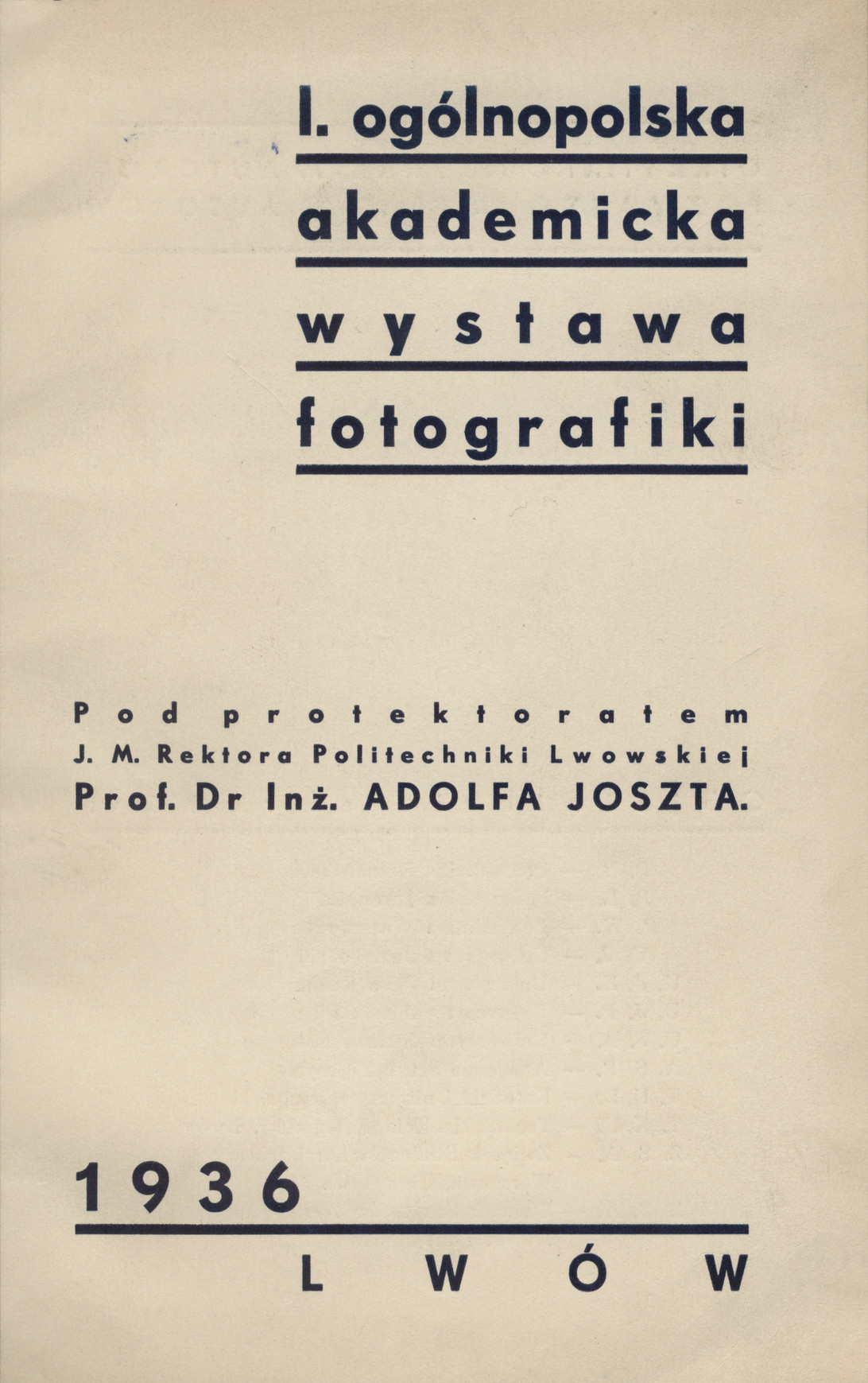 I. ogólnopolska akademicka wystawa fotografiki