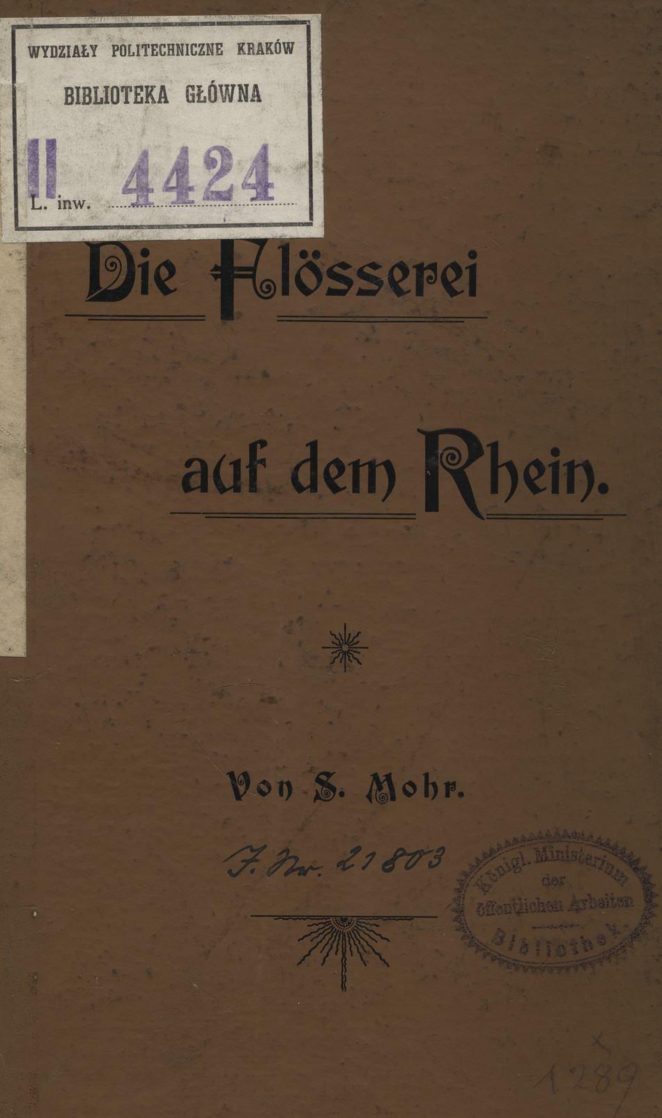 Die Flößerei auf dem Rhein