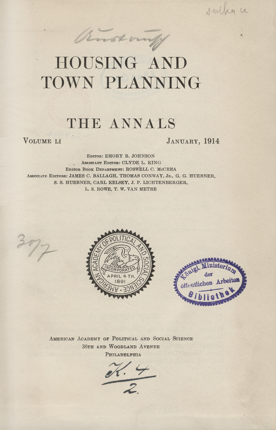Housing and town planning