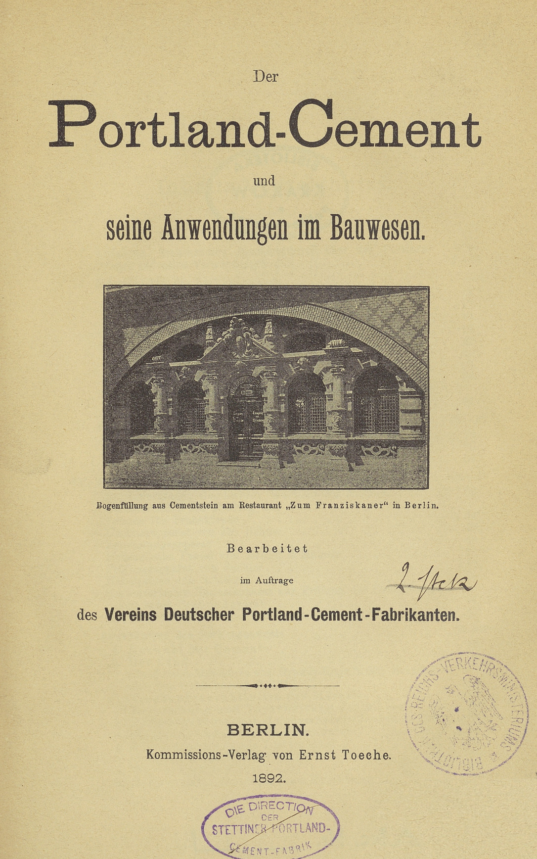 Der Portland-Cement und seine Anwendungen im Bauwesen