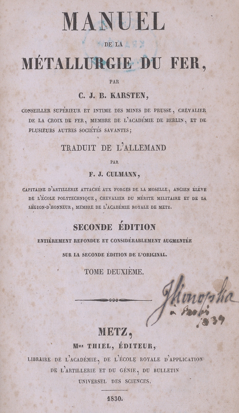 Manuel de la métallurgie du fer. T. 2
