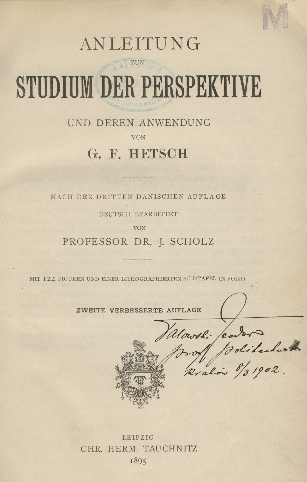 Anleitung zum Studium der Perspektive und deren Anwendung