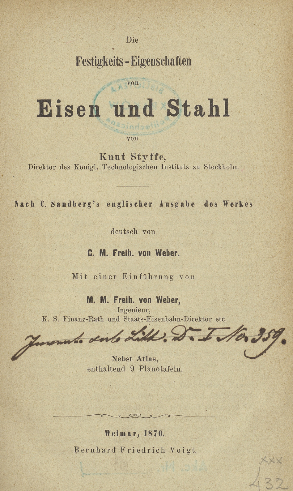 Die Festigkeits-Eigenschaften von Eisen und Stahl