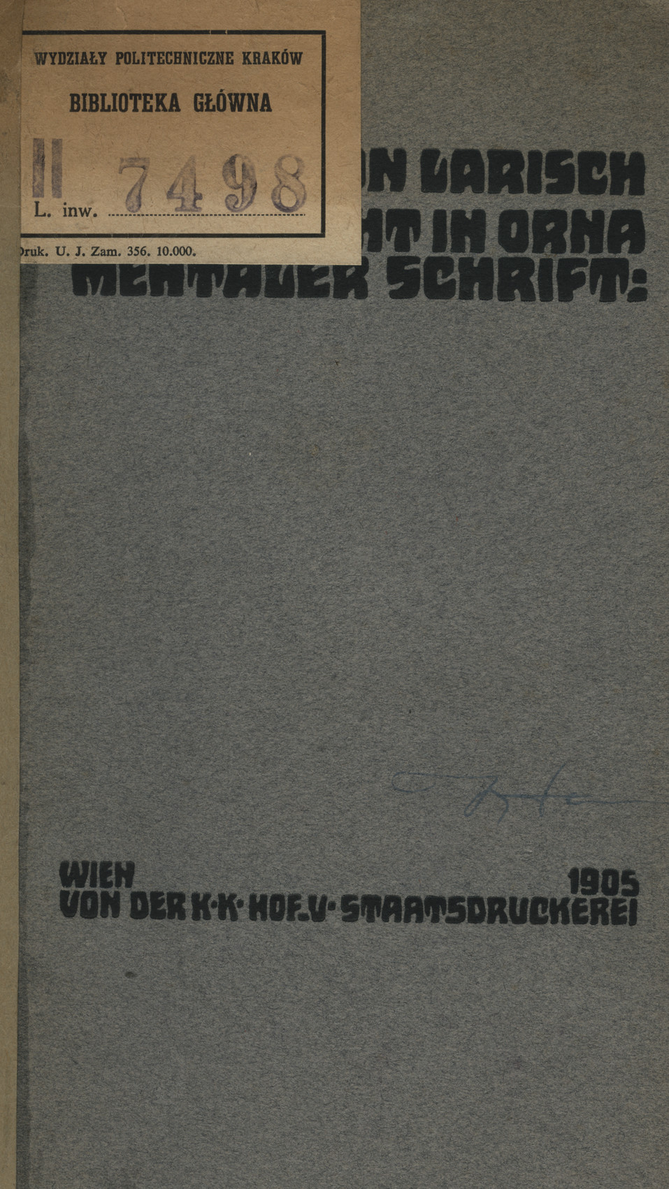 Unterricht in ornamentaler Schrift
