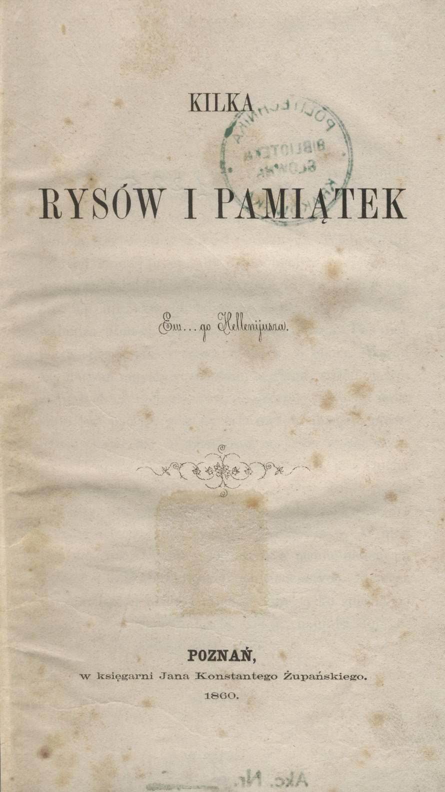 Kilka rysów i pamiątek