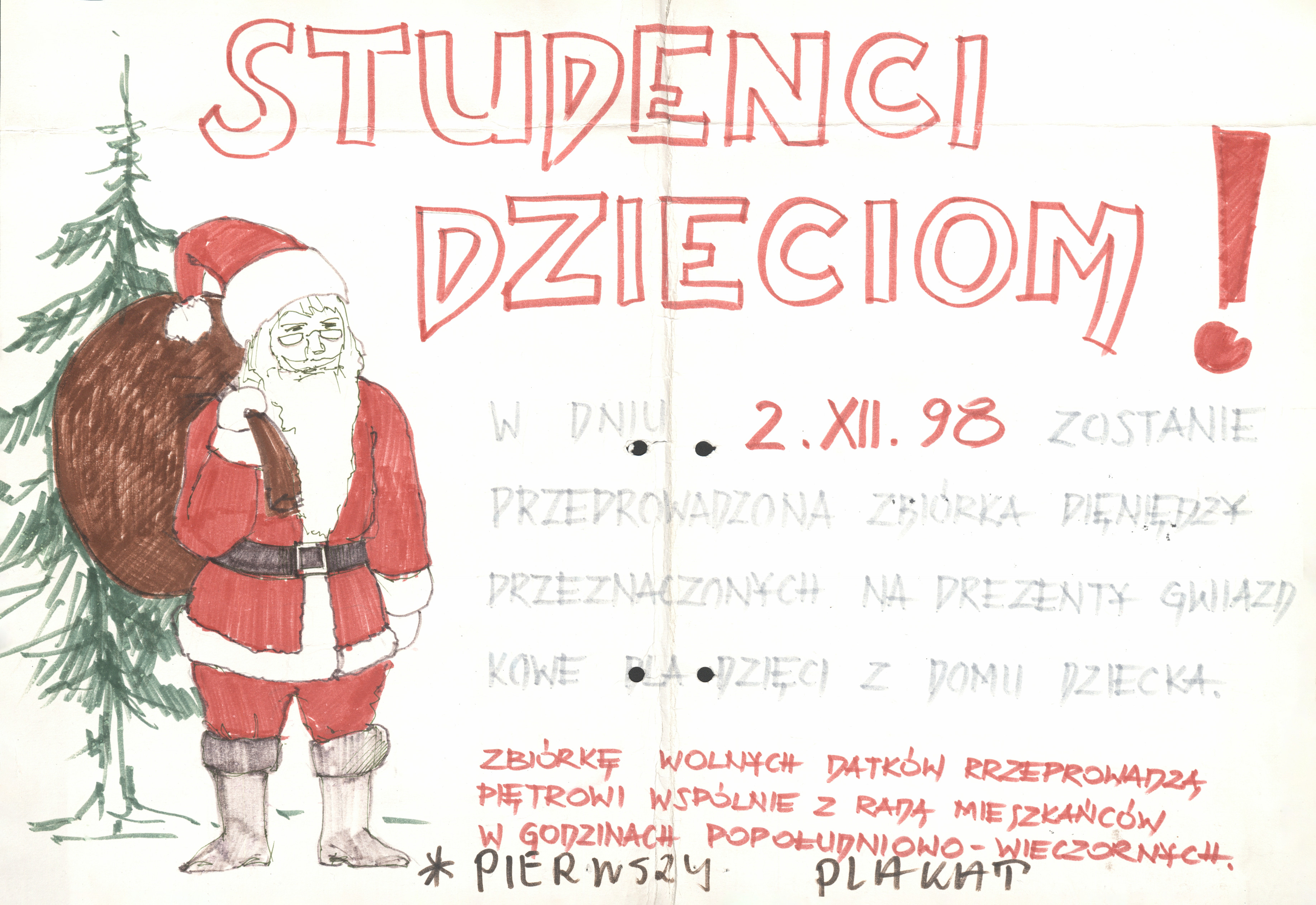 Studenci dzieciom! - plakat
