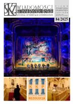 Wiadomości Konserwatorskie : pismo Stowarzyszenia Konserwatorów Zabytków, nr 84