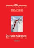 Środowisko Mieszkaniowe = Housing Environment, nr 11