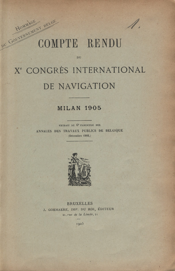 Compte rendu du Xᵉ Congrès International de Navigation, Milan 1905