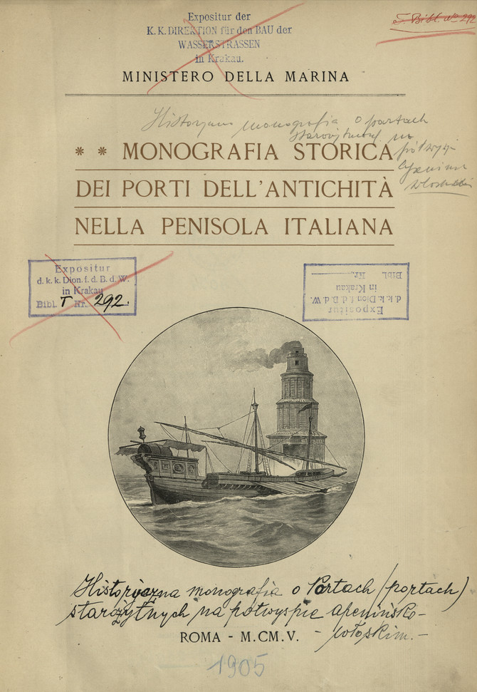 Monografia storica dei porti dell&amp;#039;antichità nella penisola italiana